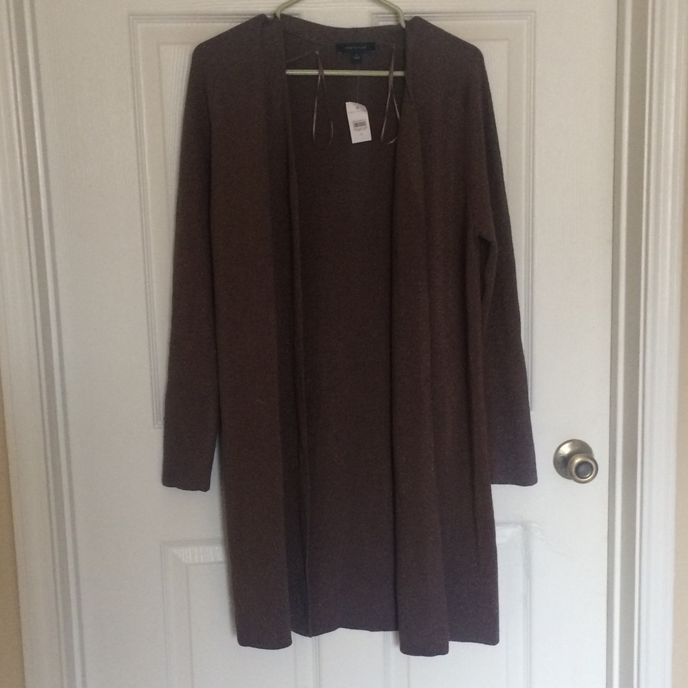 Ann Taylor Brown Sweater Wrap